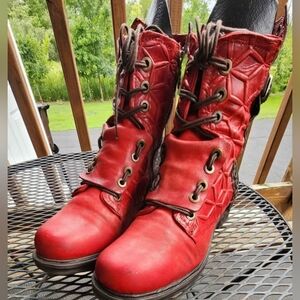 ‼️sold‼️A.S.98 Red  Sherman Combat Boots
